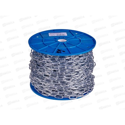 Цепь короткозвенная DIN766  3мм 60м ГОСКРЕП-этикетка