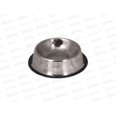 Миска для животных &quotЛапки&quot металлическая 452-1898  *12