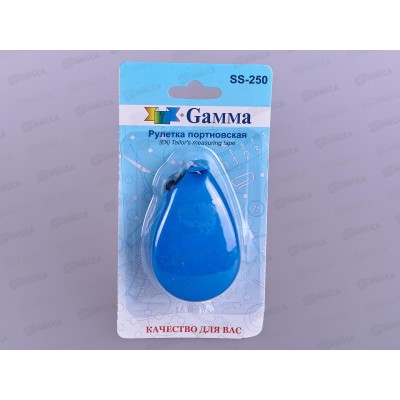 Рулетка "Gamma" пластик SS-250 150см х 1,2см в блистере Рулетка "Gamma" пластик SS-250 150см х 1,2см в блистере