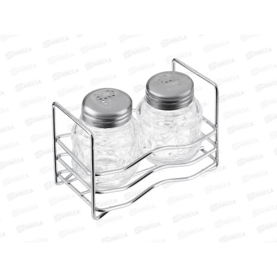 Набор для соли и перца "Практик" 6см на подставке 828-146 г Набор для соли и перца "Практик" 6см на подставке 828-146 г