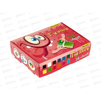 Гуашь художественная SILWERHOF Монстрики 12цв., 20мл *16 Гуашь художественная SILWERHOF Монстрики 12цв., 20мл *16