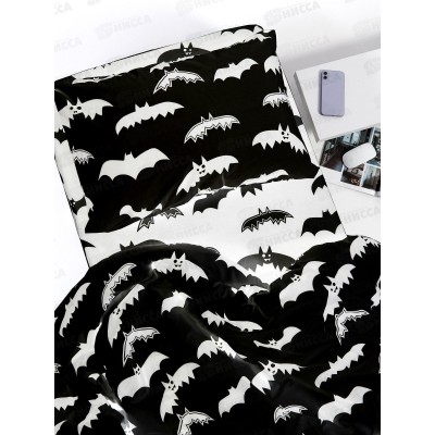 Комплект постельного белья 1,5спальный Перкаль WmeW Летучие мыши 10507-1+10508-1 50*70(1) с кнопкой Комплект постельного белья 1,5спальный Перкаль WmeW Летучие мыши 10507-1+10508-1 50*70(1) с кнопкой