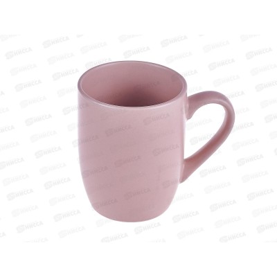 Кружка 320мл цвет розовый матовый 320м/роз *12/48
