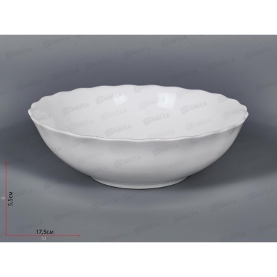 Салатник круглый d-17,5см 600мл (6/48) Белье 100б-с7