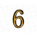 Номер квартирный самоклеющийся &quot6-9&quot (055793) *100