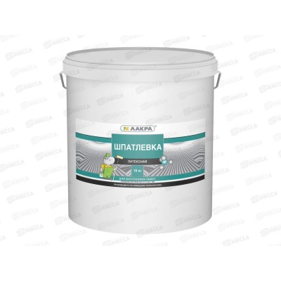 Шпатлевка латексная для внутренних работ 16кг пластиковое ведро  *44