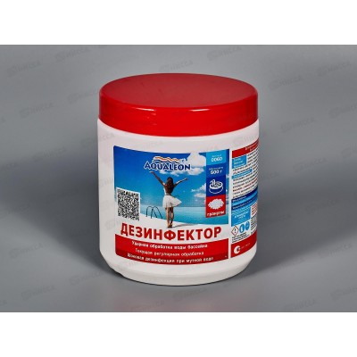 Дезин. средство быстрый хлор Agualeon в гранулах 0,5кг, 0060  *12