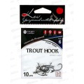 Крючок KOI &quotTROUT HOOK" р. 6 (INT) цвет BN, КН8501-6BN 10шт