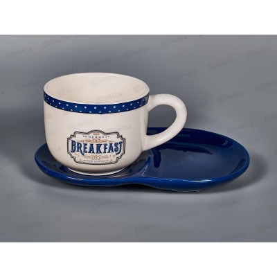 Набор для завтрака: чашка и блюдце&quotGourmet&quot 500мл, L2521088  п/у *24