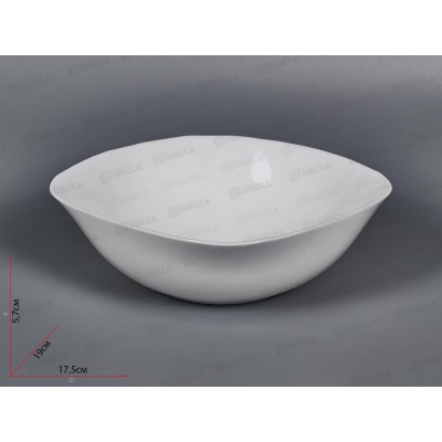 Салатник квадратный d-19см 750мл белье 100б-скл7,5 *6/48 Салатник квадратный d-19см 750мл белье 100б-скл7,5 *6/48