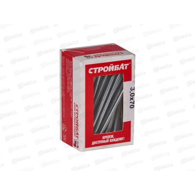 Гвозди строительные 70*3.0мм (белый цинк 0,4 кг), 110721 *32 Гвозди строительные 70*3.0мм (белый цинк 0,4 кг), 110721 *32