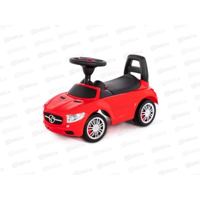 Каталка-автомобиль &quotSuperCar&quot №1 со звуковым сигналом (красная), 84460