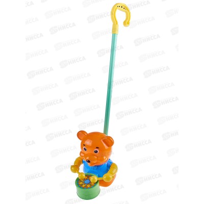 Каталка &quotМедвежонок&quot с ручкой, 96654  *12