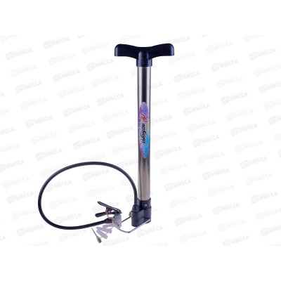 Насос велосипедный (43см) с насадками, AN01055 в пакете *50 Насос велосипедный (43см) с насадками, AN01055 в пакете *50