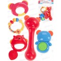 Погремушка &quotВеселые звуки 15&quot 0+ (5шт в пакете) И-2341