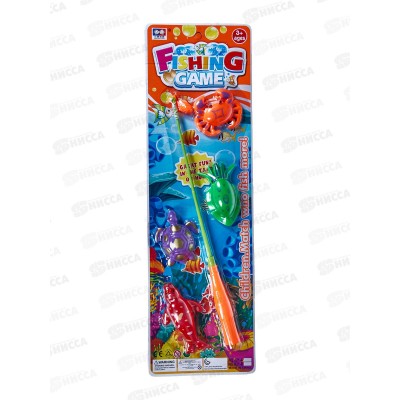 Рыбалка "Веселый рыбак-25" 4 рыбки, 1 удочка, Y8772051 блист. *120 Рыбалка "Веселый рыбак-25" 4 рыбки, 1 удочка, Y8772051 блист. *120