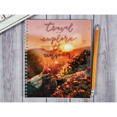 Тетрадь 48л кл. ПЛН Лисенок-путешественник, мет.гребень, 3310-48 *30 Тетрадь 48л кл. ПЛН Лисенок-путешественник, мет.гребень, 3310-48 *30