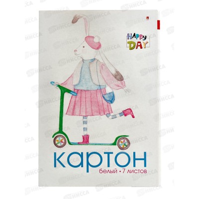 Картон Белый А4 АЛЬТ 7л Мультики,11-407-114*35 Картон Белый А4 АЛЬТ 7л Мультики,11-407-114*35