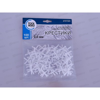 Крестики для кафеля 2мм 100шт 2707320 *50 Крестики для кафеля 2мм 100шт 2707320 *50