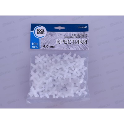 Крестики для кафеля 4мм 100шт 2707340 *50 Крестики для кафеля 4мм 100шт 2707340 *50