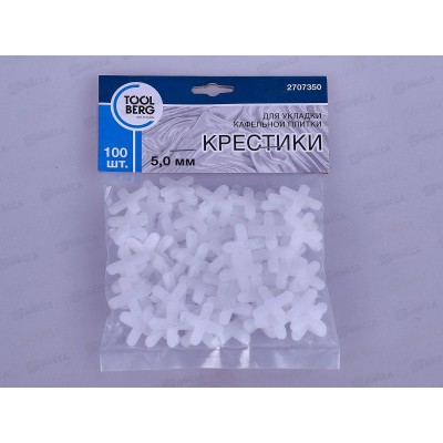 Крестики для кафеля 5мм 100шт 2707350 *50 Крестики для кафеля 5мм 100шт 2707350 *50