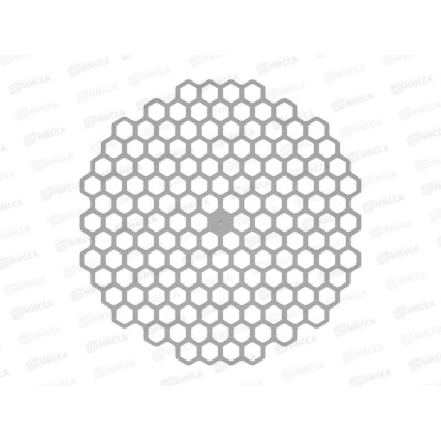 Решетка мойки "Соты" серый М8398 *50 Решетка мойки "Соты" серый М8398 *50