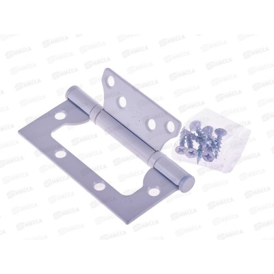 Петля без врезки 100*75*2,5 WW белый 2BB Сазар *2 Петля без врезки 100*75*2,5 WW белый 2BB Сазар *2