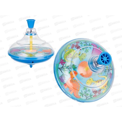 Юла прозрачная &quotElefantino&quot Динозаврики, синий  IT108369 в сетке