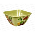 Миска 4л Bergamo квадратная декор салатовый 221134720/04 *30 Миска 4л Bergamo квадратная декор салатовый 221134720/04 *30