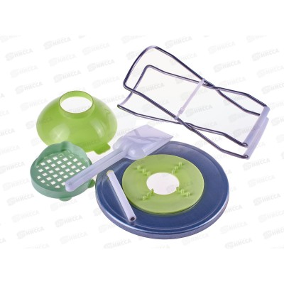 Набор для консервирования 7предметов (стерилизатор для банок, насадка для стерилизатора под различный диаметр горлышка банок, воронка с широким горлом, магнитная палочка для стерилизации крышек, совок для сыпучих продуктов, сливная решетка для консервиров