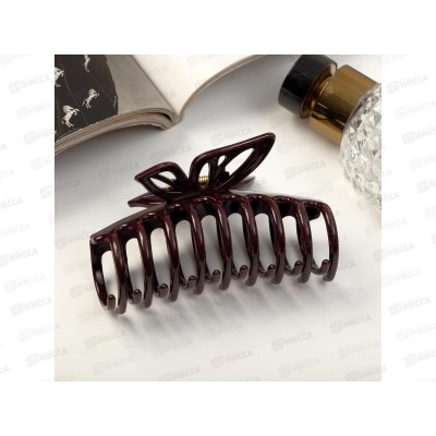 Краб  для волос &quotГлянец&quot бабочка 9см микс 9313754