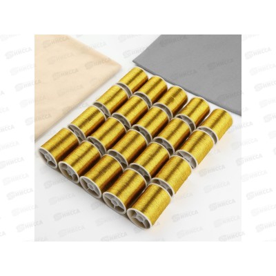 Нитки для вышивания 50м 20шт металлизированные 9782770 Нитки для вышивания 50м 20шт металлизированные 9782770