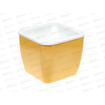 Горшок-кашпо "Куб" 1,6/2,4л Бежевый 9048 *11 Горшок-кашпо "Куб" 1,6/2,4л Бежевый 9048 *11