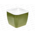 Горшок-кашпо "Куб" 1,6/2,4л Оливковый 9024 *11 Горшок-кашпо "Куб" 1,6/2,4л Оливковый 9024 *11