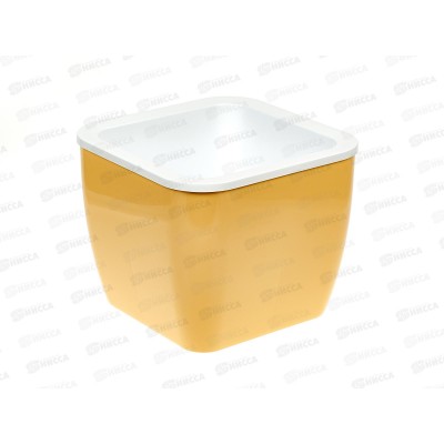 Горшок-кашпо "Кубик" 0,8/1,2л Бежевый 9000 *15 Горшок-кашпо "Кубик" 0,8/1,2л Бежевый 9000 *15