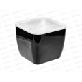 Горшок-кашпо "Кубик" 0,8/1,2л Графит 8973 *15 Горшок-кашпо "Кубик" 0,8/1,2л Графит 8973 *15