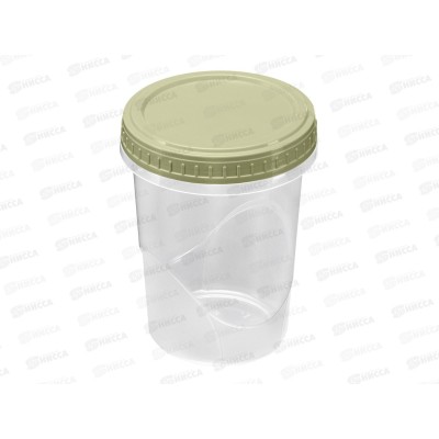 Банка 0,6л &quotТанго&quot с крышкой  Зеленый 433129609  *32 БП