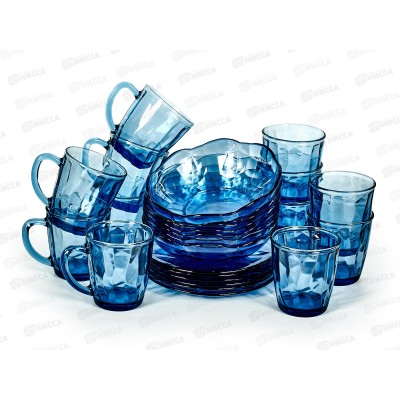 Набор столовый 24+1предметов "FANCY DIAMOND" голубой 50558 *1 Набор столовый 24+1предметов "FANCY DIAMOND" голубой 50558 *1