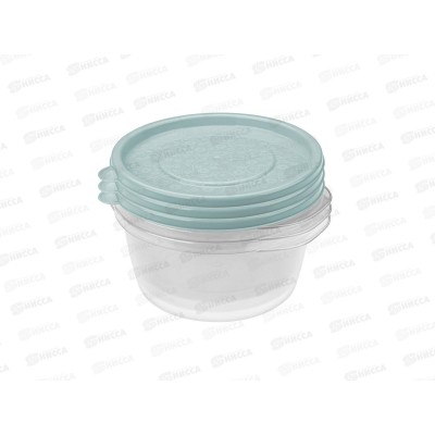 Комплект контейнеров &quotАрт-декор&quot 3шт 0,75л Светло-голубой 431154131 *22 БП