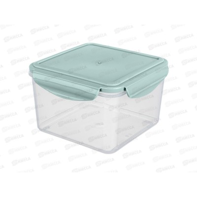 Контейнер для продуктов 1,6л &quotSmart Lock&quot квадратный герметичный Зеленый 431160409 *12 БП