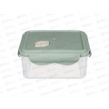 Контейнер для продуктов 1л "Eco Style" квадратный герметичный Зеленый 433121636 *20 БП Контейнер для продуктов 1л "Eco Style" квадратный герметичный Зеленый 433121636 *20 БП