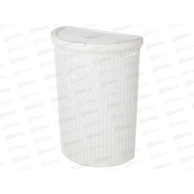 Корзина для белья 45л &quotECO STYLE&quot Белый 431217616  *5 БП