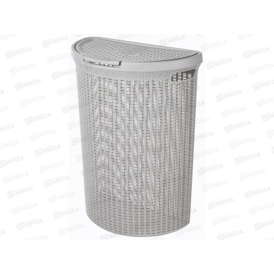 Корзина для белья 45л &quotECO STYLE&quot Светло-серый 431217630  *5 БП