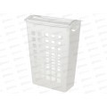 Корзина для белья 38л поворотная крышка узкая Белый 431255416 *6 БП Корзина для белья 38л поворотная крышка узкая Белый 431255416 *6 БП