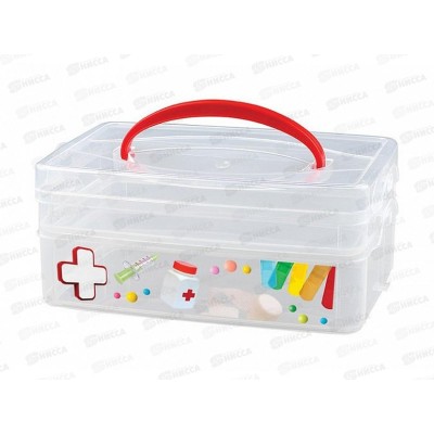 Коробка универсальная "MULTI BOX" 2 секции с ручкой 245*160*105мм Бесц 43123330152/0151 БП Коробка универсальная "MULTI BOX" 2 секции с ручкой 245*160*105мм Бесц 43123330152/0151 БП