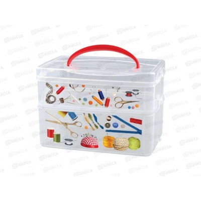 Коробка универсальная &quotMULTI BOX&quot 2 секции с ручкой 245*160*165мм Бесц 43123340151/0152  БП