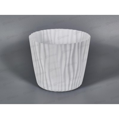 Кашпо ВОЛНА D160мм 2л с вкладышем Белый М3188 *12 Кашпо ВОЛНА D160мм 2л с вкладышем Белый М3188 *12