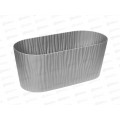 Кашпо ВОЛНА D160мм 4,2л овал с вкладышем Серый М3191 *9 Кашпо ВОЛНА D160мм 4,2л овал с вкладышем Серый М3191 *9