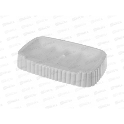 Мыльница &quotVELVET&quot 138*87*25мм Светло-серый 433239638  БП *24