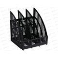 Лоток вертик. 3секц. СТАММ черный, ЛТВ-01470/ЛТ454  *10
